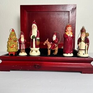 2001 Judi Vaillancourt Neiman Marcus Christmas Ornament Set Possible Dreams RARE